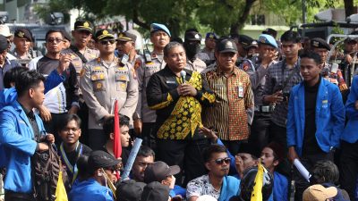 Kapolres Probolinggo Sampaikan Terima Kasih Kepada Mahasiswa, Aksi Damai PMII Berjalan Tertib dan Aman