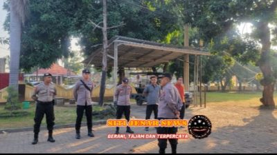 Kapolsek Besuki Melakukan Pengamanan Acara Senam Sehat (Saga)