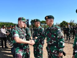 Dandim 0822 Bondowoso Irup Penyambutan Satgas Yonif Raider 514/SY Kostrad