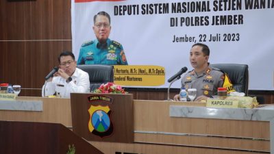 Sekjen Wantannas RI Apresiasi Kinerja Polres Jember