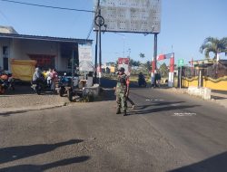 Babinsa Posramil 0822/12 Sumberwringin Bondowoso, Melaksankan Kegiatan Pengamanan Jalan Santai