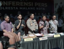Polresta Malang Kota Kembali Berhasil Gagalkan Peredaran Narkoba Lima Tersangka Diamankan