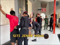 Petugas Gabungan TNI Dan Polri Lakukan Penggeledahan Rutan Kelas IIIB.