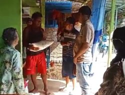 Kasat Reskrim Bersama Istri Tercinta Turun Langsung Ke desa Saletreng, Dan Sekaligus Berbagi Ama Yang Terdampak Kasus Bapang